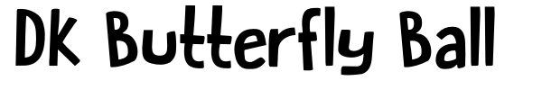 DK Butterfly Ball font preview